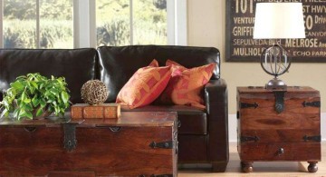 simple industrial trunk coffee table