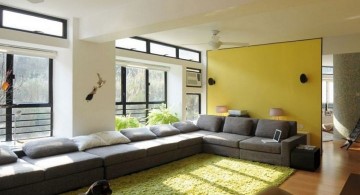 simple long living room