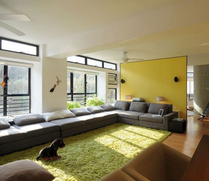 simple long living room