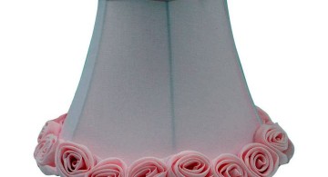 simple minimalist pink Rosette lamp shade