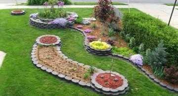 simple rock garden ideas with lovely arrangement