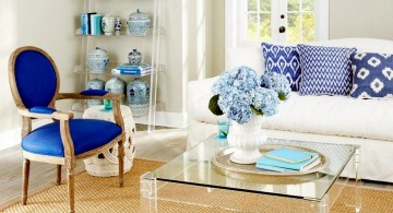 simple square lucite coffee table