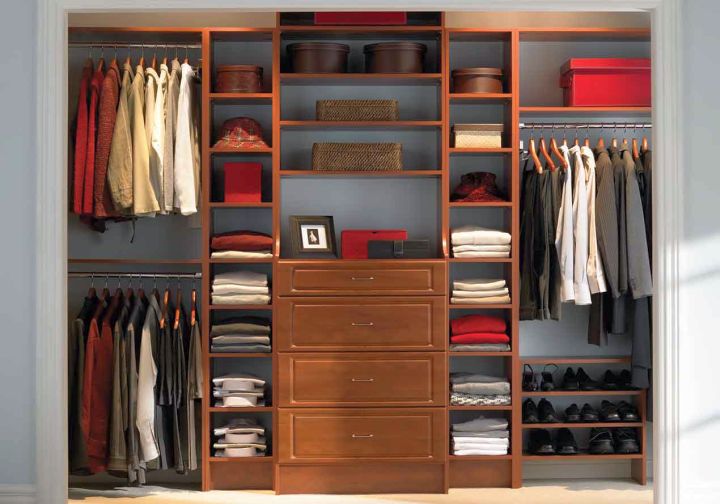 simple walk in closet furniture