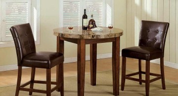 small minimalist granite dining room table