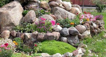 small rock garden designs with large stones