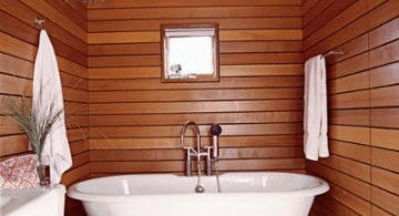 small wood bathroom