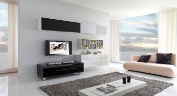 spacious simple living room