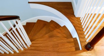 spiral wood staircase