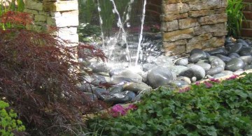 tall modern water features