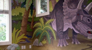 triceratop dinosaur wallpaper mural