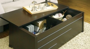 trunk coffee table with slide top