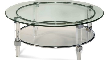 tube like acrylic cocktail table