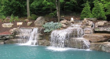 twin waterfall pool waterfall ideas