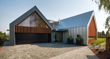 two barn house entrance