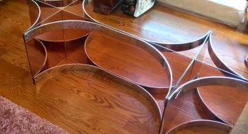 unique stand square lucite coffee table