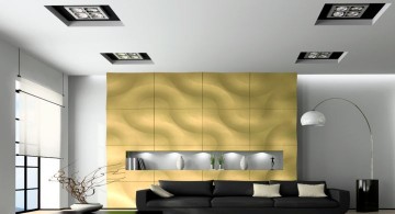 unique wall panels with 3D wave effect