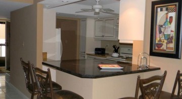 using kitchen island as granite dining room table