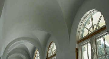 vault ceilings in white