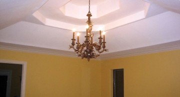 vault ceilings with chandelier