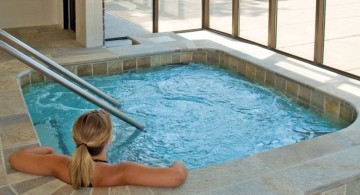 very small enclosed swimming pool