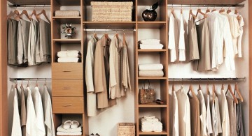 walk in closet furniture in beige