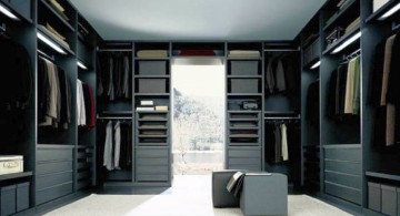 walk in closet furniture in sleek black