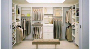 walk in closet furniture with bench