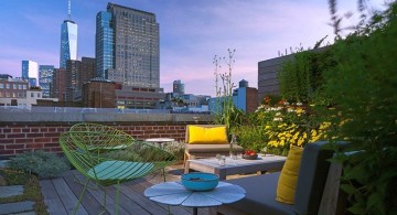 Tribeca Remodel rooftop at sunset
