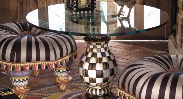 checkered pedestal table base ideas