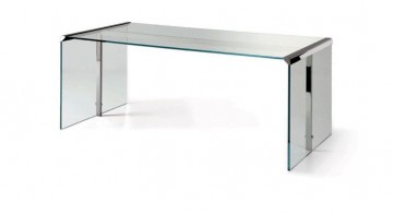 clear office desk modern lucite