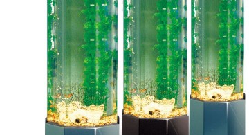 contemporary fish tank three columns