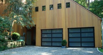 contemporary garage in a barn