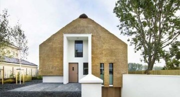 contemporary garage semi underground