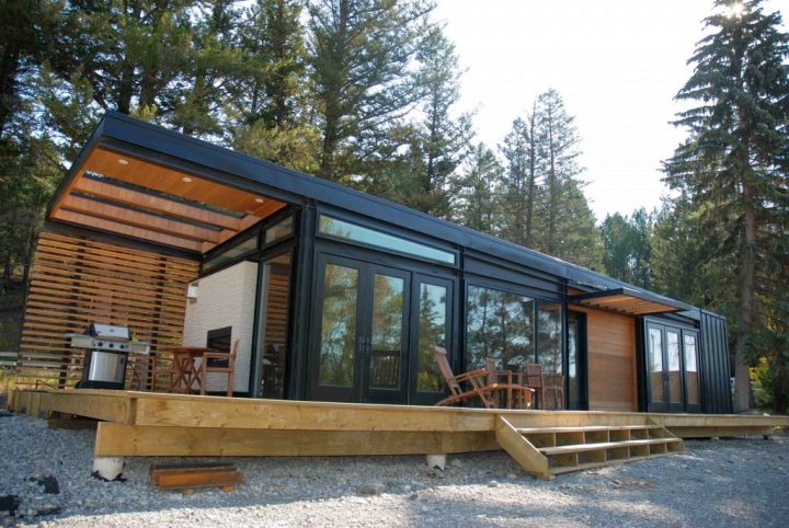 contemporary mobile homes in the wood