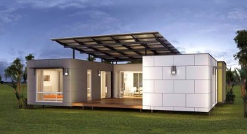 contemporary mobile homes with porch