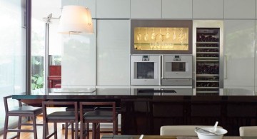 detached modern house kitchen and dining area