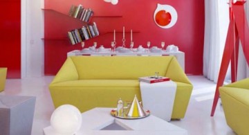 featured image of bright and contemporary red wall accent