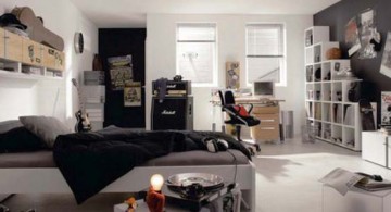 featured image of cool ideas for bedroom in black and white for teenage guys