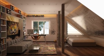 funky bedroom ideas in the loft