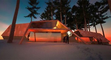 futuristic house plans at Sunset