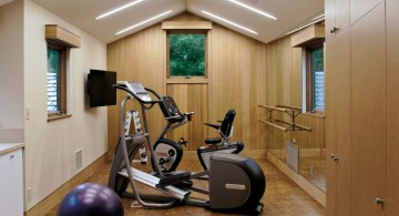 home gyms ideas for small room with pilates ball