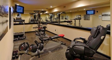 home gyms ideas with massage chair