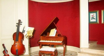 home music room piano and strings