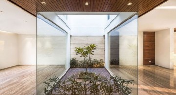 indian modern house interior garden