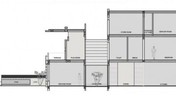 indian modern house side house plan