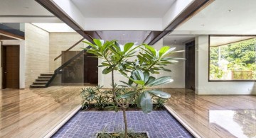 indian modern house wide view interior