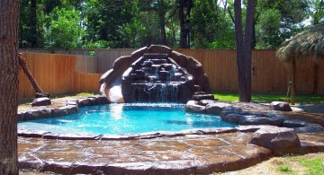 lovely pool waterfall ideas