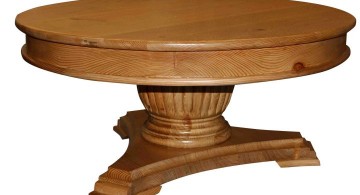 low pedestal table base ideas