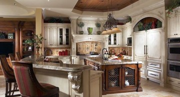 mediterranean kitchen designs with l shaped bar