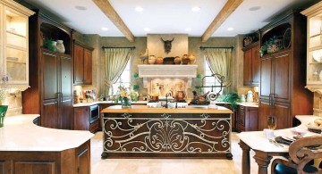 mediterranean kitchen designs with lavish decoration